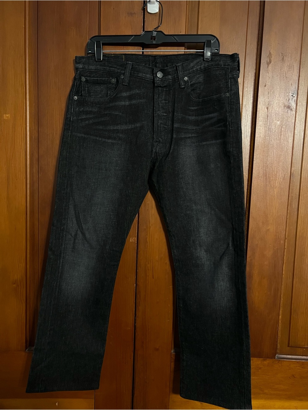 Levi’s 501 Black Men’s Button-fly Jeans Size 33 X 30 Like New Condition